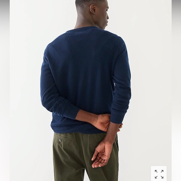 J. Crew Cashmere Crewneck Sweater in solid - Picture 2 of 11